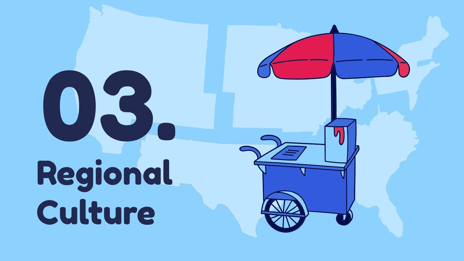 US Regions Printable Learning | Google Slides &amp; PPT theme