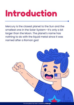 US Regions Printable Learning presentation template 