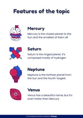 US Regions Printable Learning presentation template 