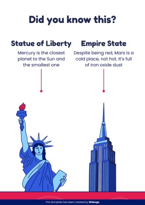 US Regions Printable Learning presentation template 