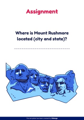 US Regions Printable Learning presentation template 