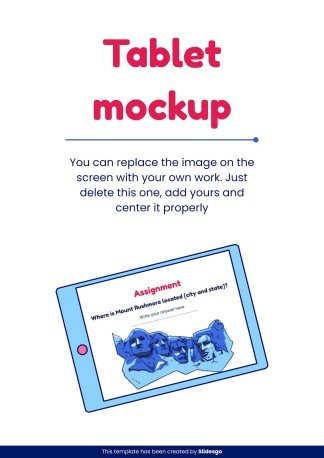 US Regions Printable Learning presentation template 