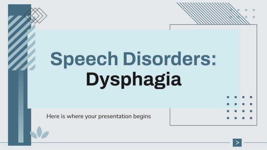 Speech Disorders Dysphagia Google Slides & PPT