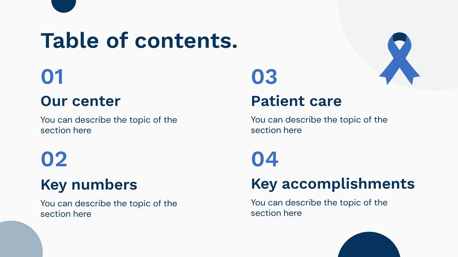 Men's Health Center Google Slides and PowerPoint