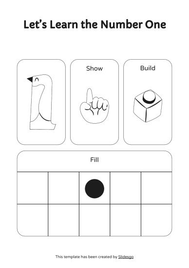 인쇄 가능한 숫자 감지 활동! 프레젠테이션 템플릿