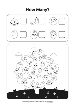 인쇄 가능한 숫자 감지 활동! 프레젠테이션 템플릿