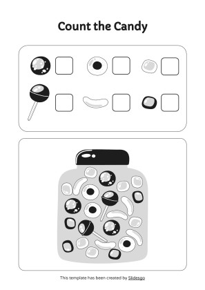 인쇄 가능한 숫자 감지 활동! 프레젠테이션 템플릿