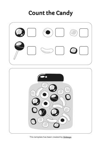 인쇄 가능한 숫자 감지 활동! 프레젠테이션 템플릿