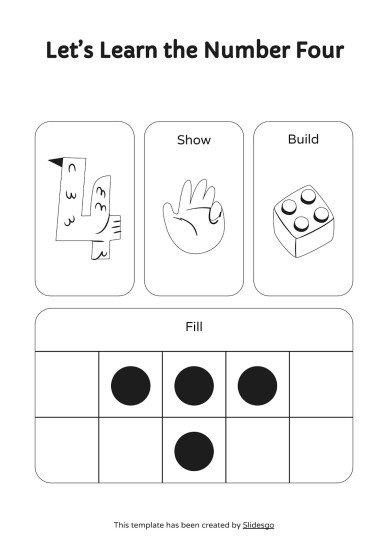 인쇄 가능한 숫자 감지 활동! 프레젠테이션 템플릿