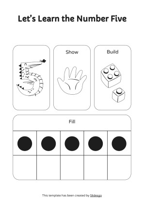 인쇄 가능한 숫자 감지 활동! 프레젠테이션 템플릿