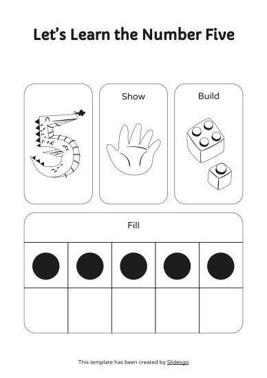 인쇄 가능한 숫자 감지 활동! 프레젠테이션 템플릿