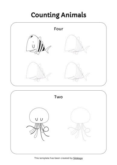 인쇄 가능한 숫자 감지 활동! 프레젠테이션 템플릿