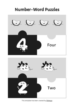 인쇄 가능한 숫자 감지 활동! 프레젠테이션 템플릿
