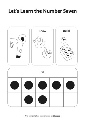 인쇄 가능한 숫자 감지 활동! 프레젠테이션 템플릿