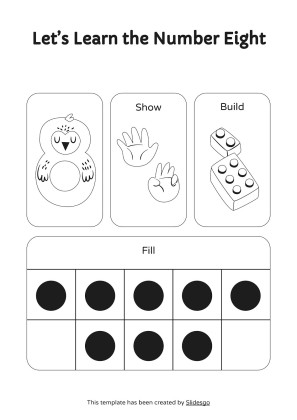 인쇄 가능한 숫자 감지 활동! 프레젠테이션 템플릿