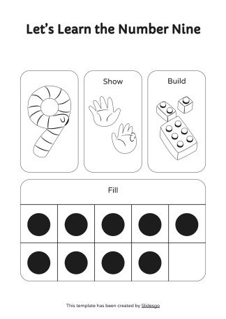 인쇄 가능한 숫자 감지 활동! 프레젠테이션 템플릿