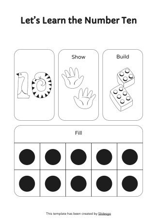 인쇄 가능한 숫자 감지 활동! 프레젠테이션 템플릿