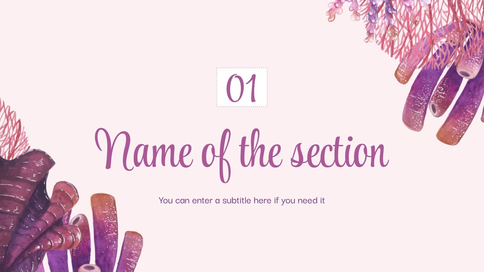 Coral Reef Preservation Campaign Google Slides & PPT