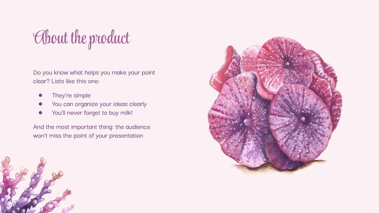 Coral Reef Preservation Campaign Google Slides & PPT