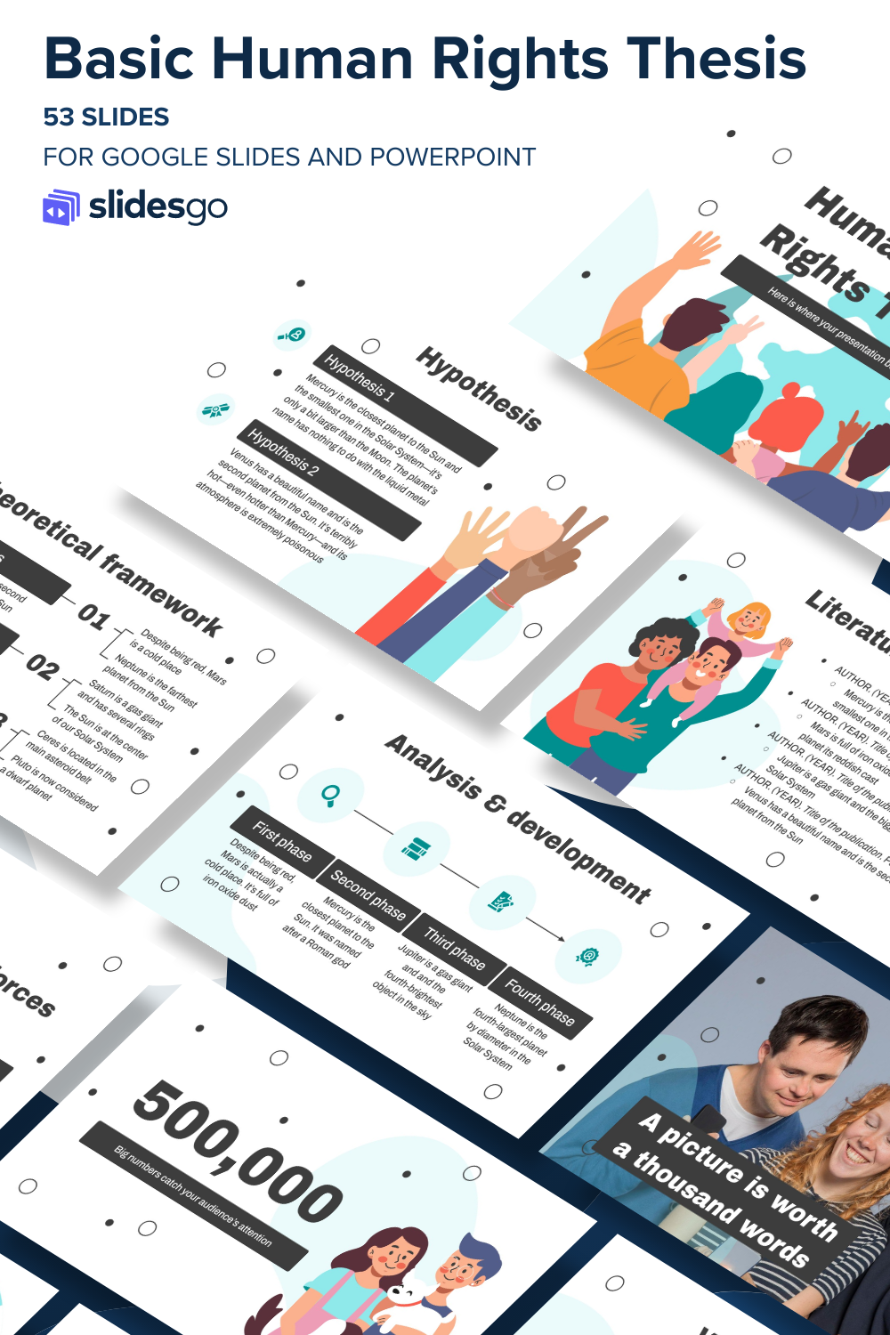 Basic Human Rights Thesis | Google Slides & PowerPoint