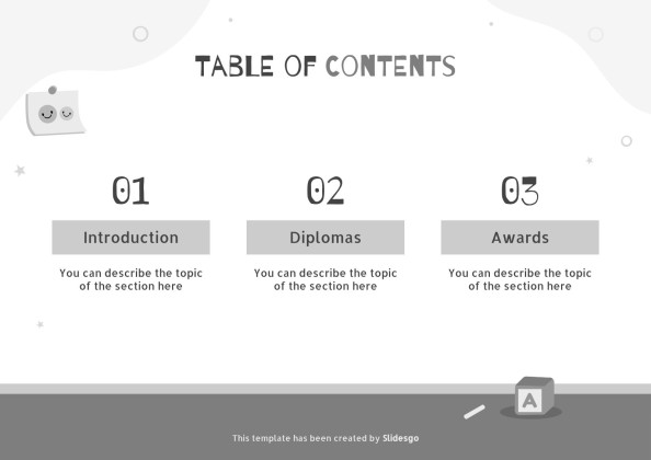 올해의 재미있는 학생상 프레젠테이션 템플릿