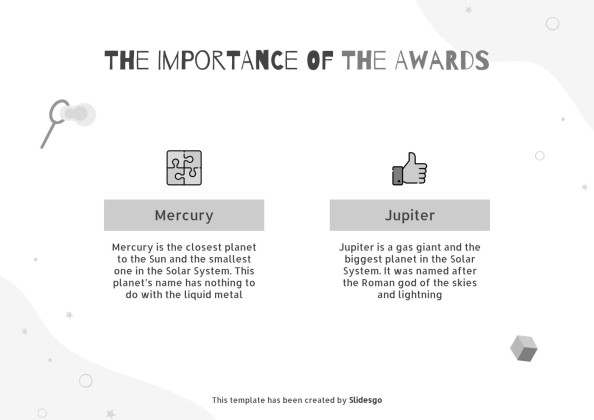 올해의 재미있는 학생상 프레젠테이션 템플릿