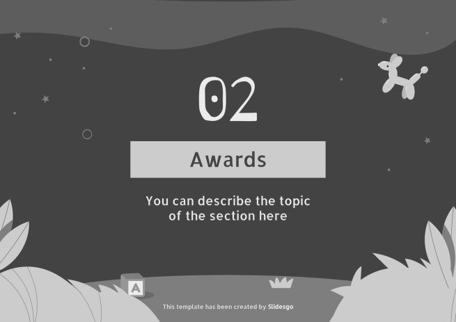 올해의 재미있는 학생상 프레젠테이션 템플릿