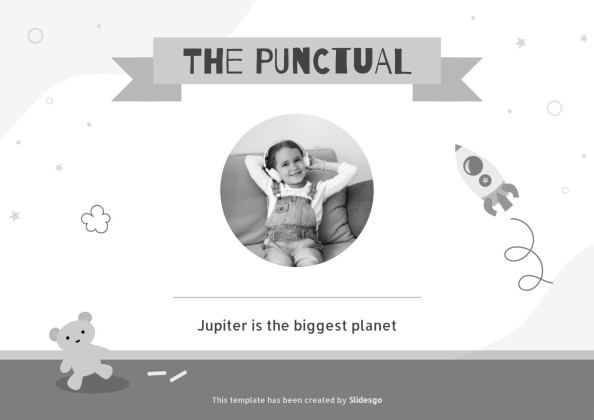 올해의 재미있는 학생상 프레젠테이션 템플릿