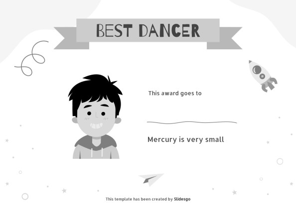 올해의 재미있는 학생상 프레젠테이션 템플릿