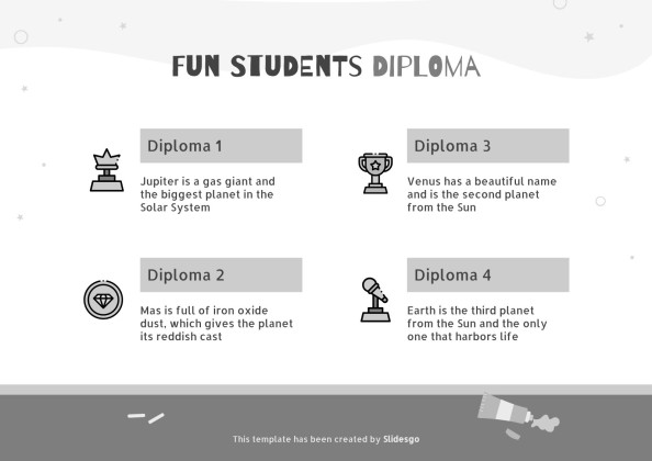 올해의 재미있는 학생상 프레젠테이션 템플릿