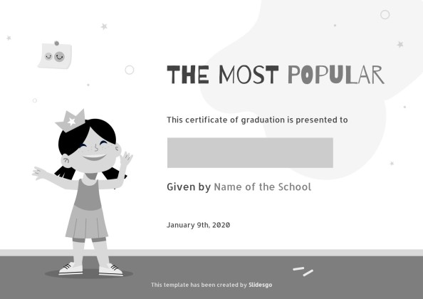 올해의 재미있는 학생상 프레젠테이션 템플릿