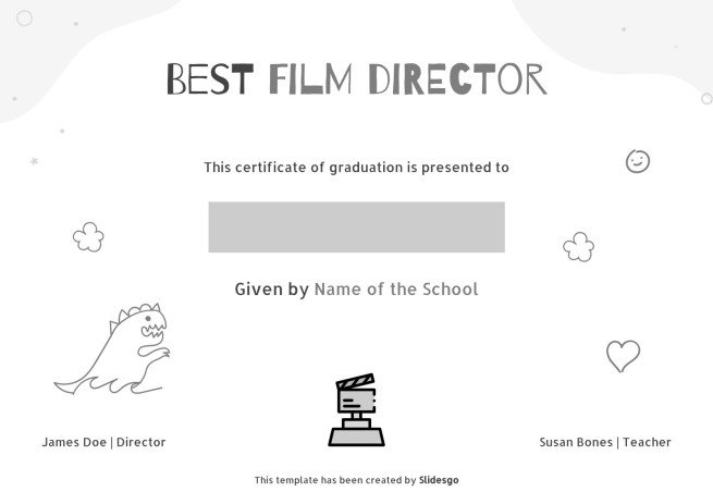 올해의 재미있는 학생상 프레젠테이션 템플릿