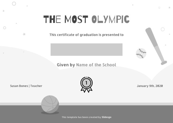 올해의 재미있는 학생상 프레젠테이션 템플릿