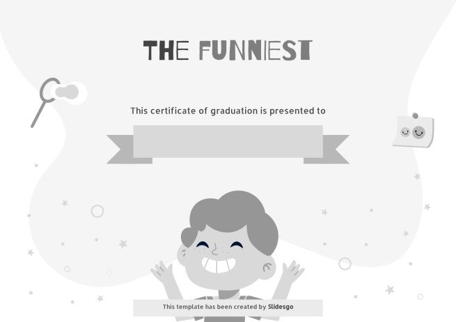 올해의 재미있는 학생상 프레젠테이션 템플릿