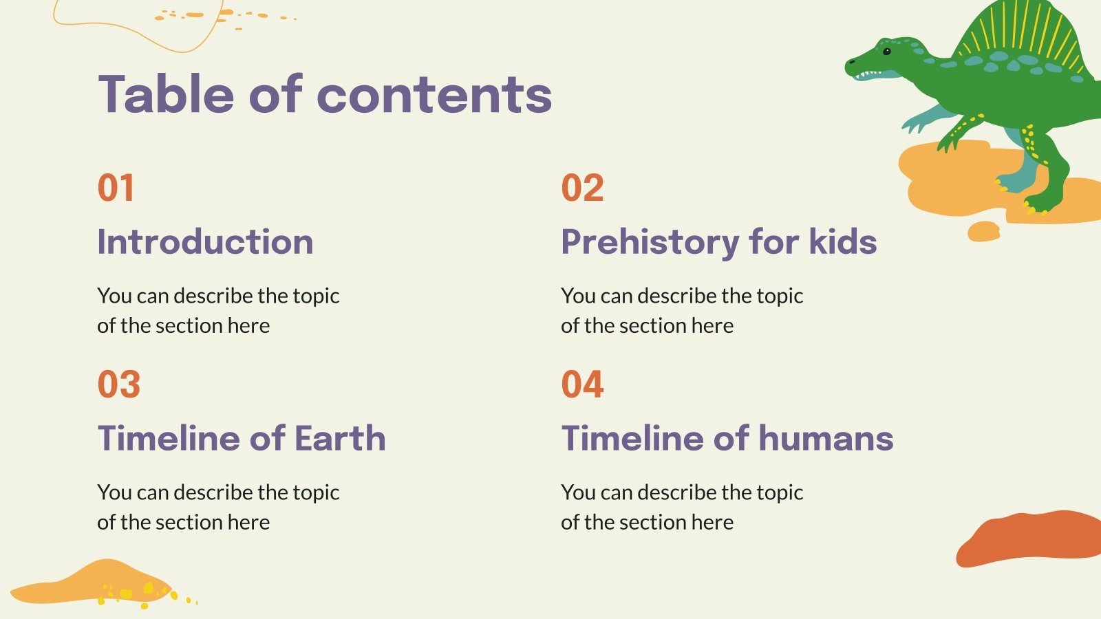 Social Studies for Elementary Prehistory and Dinosaurs