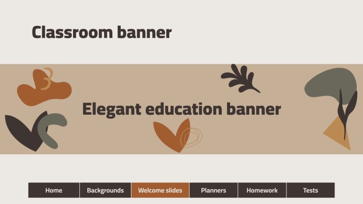 Elegant Education Pack for Teachers presentation template 