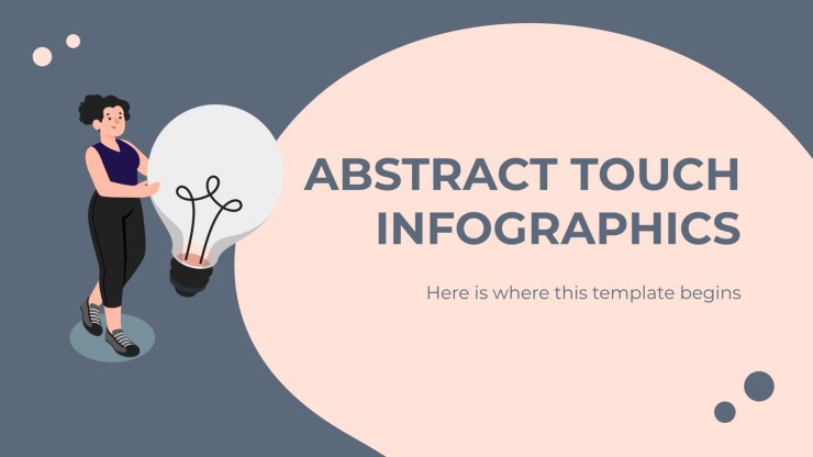 Abstrakter Touch Infografiken Präsentationsvorlage