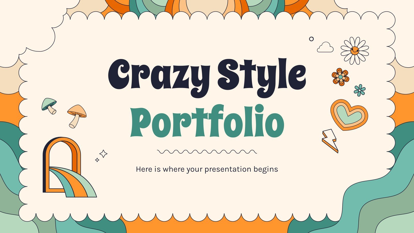 Portfolio style fou Modèles de présentation