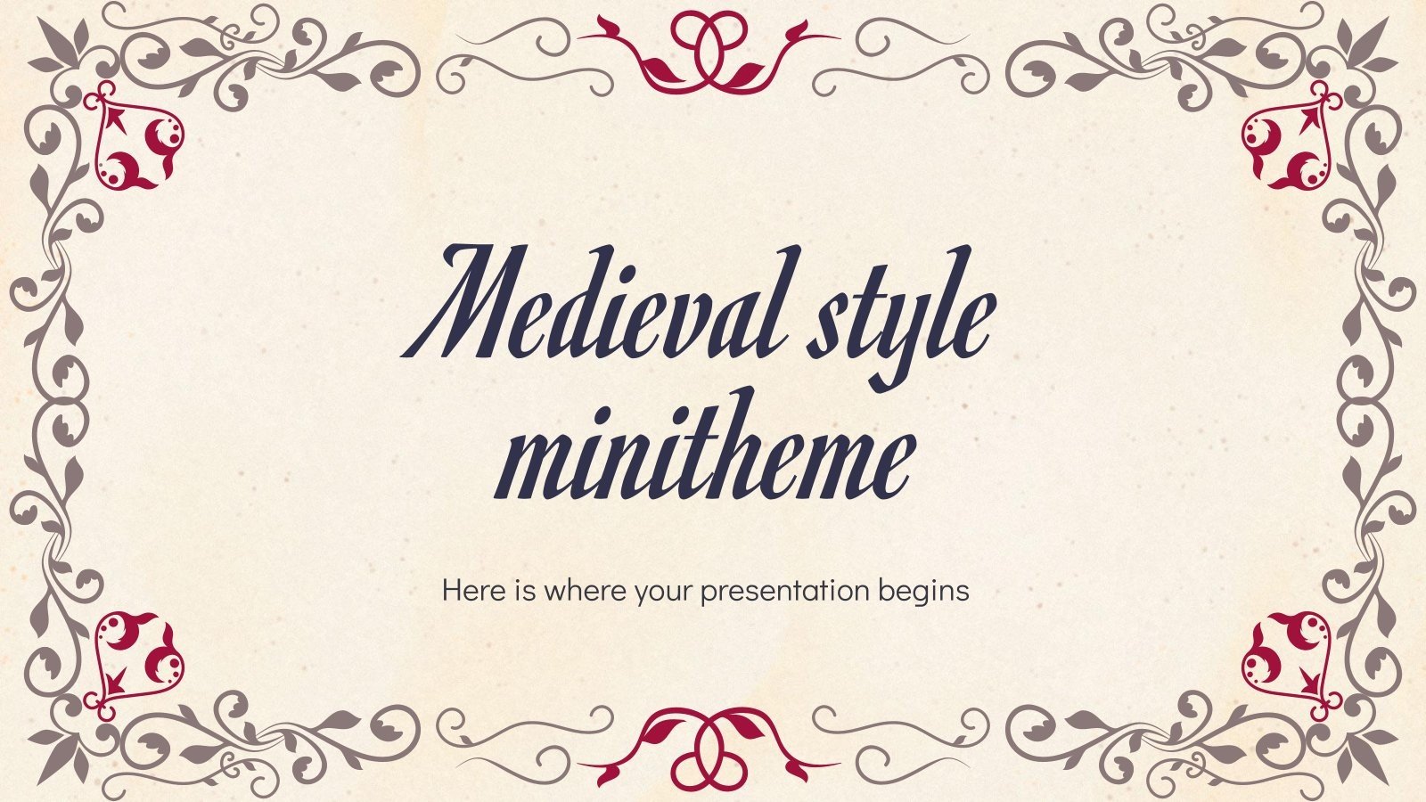 Plantillas de temática medieval para Google Slides y PowerPoint