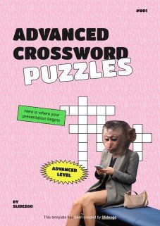 고급 크로스워드 퍼즐 프레젠테이션 템플릿