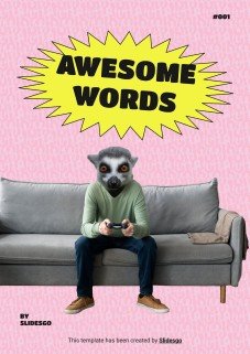 고급 크로스워드 퍼즐 프레젠테이션 템플릿