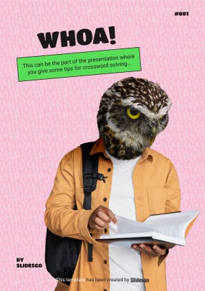 고급 크로스워드 퍼즐 프레젠테이션 템플릿