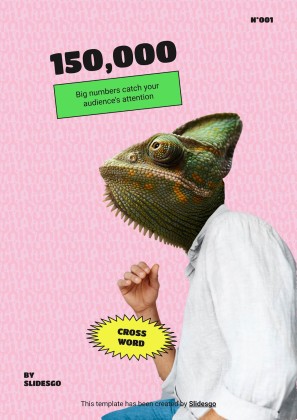 고급 크로스워드 퍼즐 프레젠테이션 템플릿