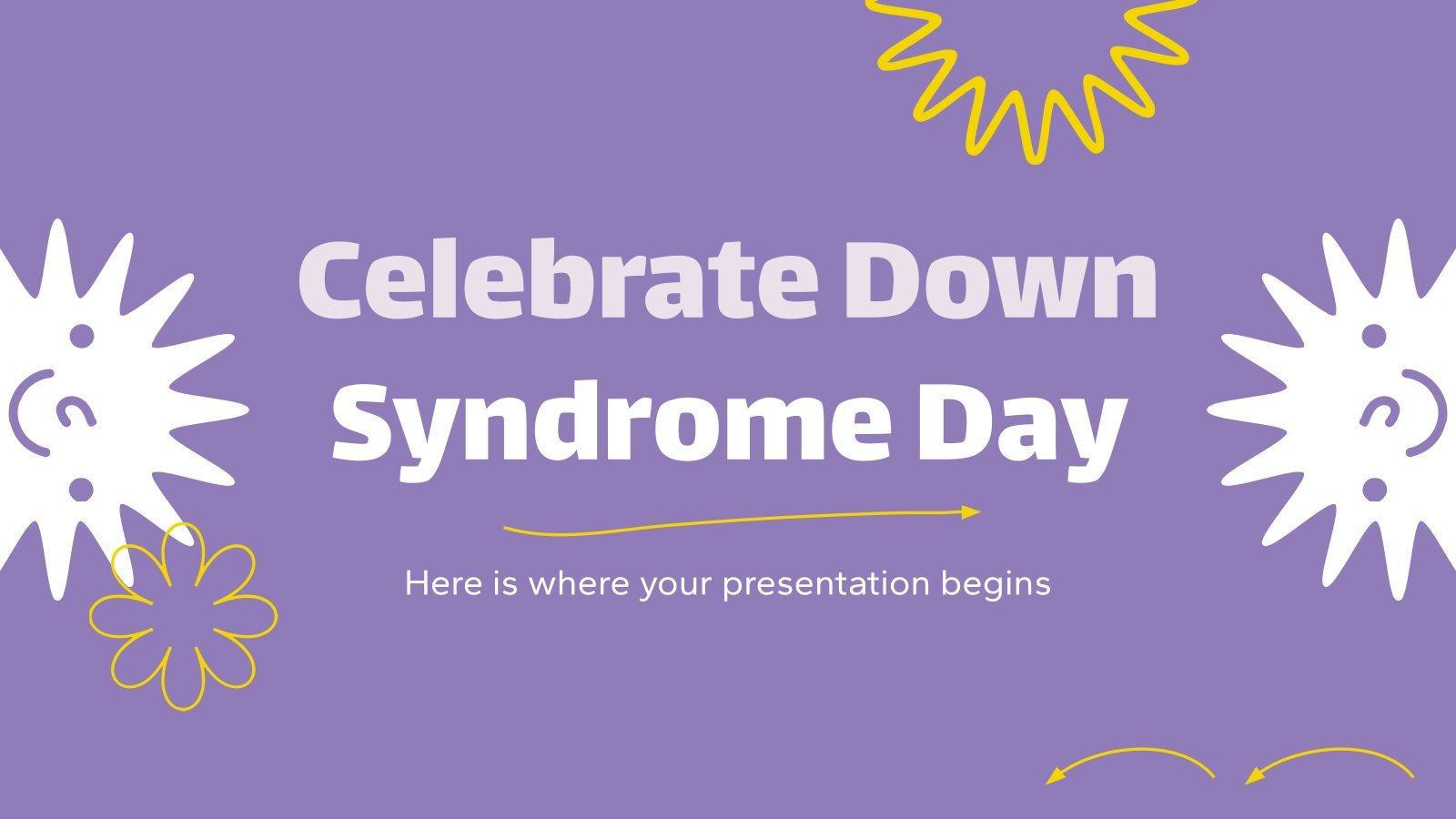 Celebrate Down Syndrome Day presentation template 