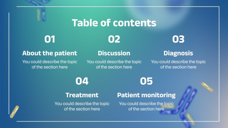 Passive Immunity Case Report presentation template 