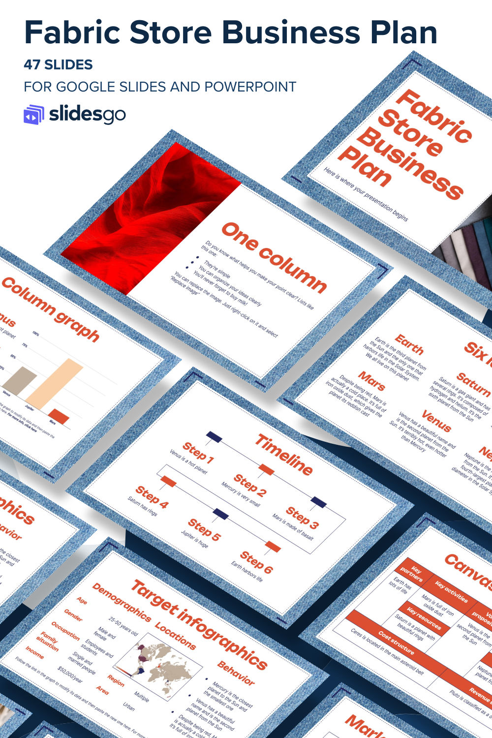 Fabric Store Business Plan Google Slides & PowerPoint