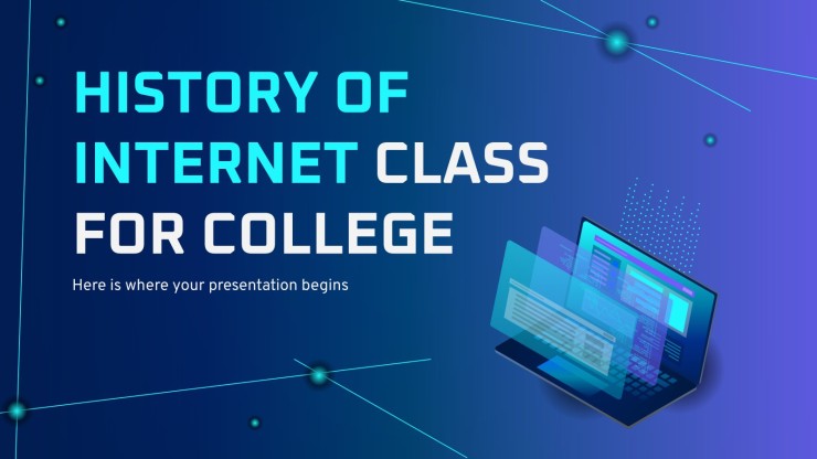 Aula de história da Internet na faculdade