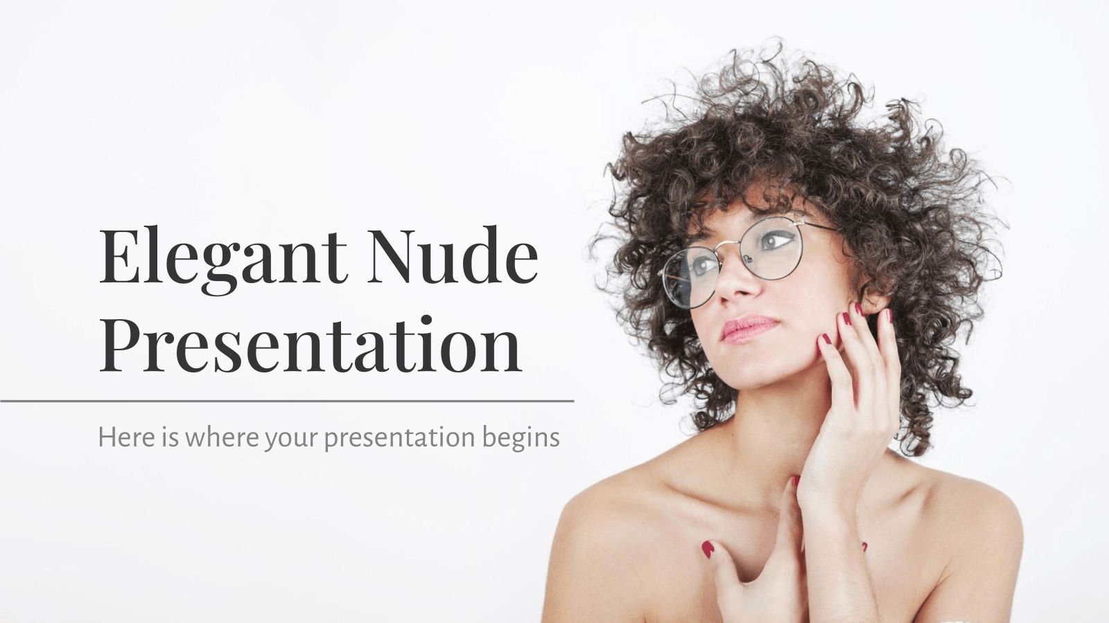 Présentation élégante couleur crème Modèles de présentation