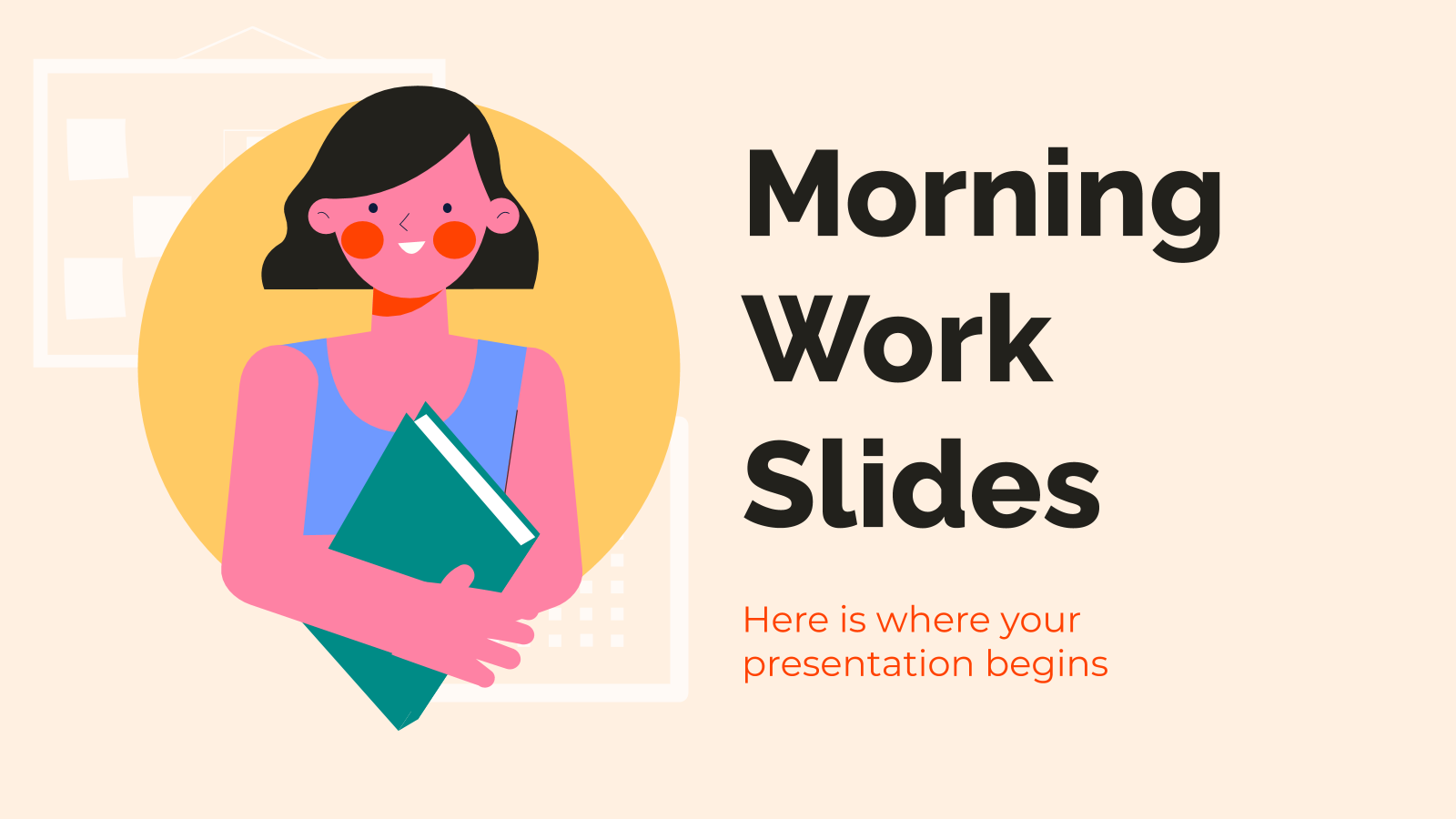 Morning Work Slides presentation template 