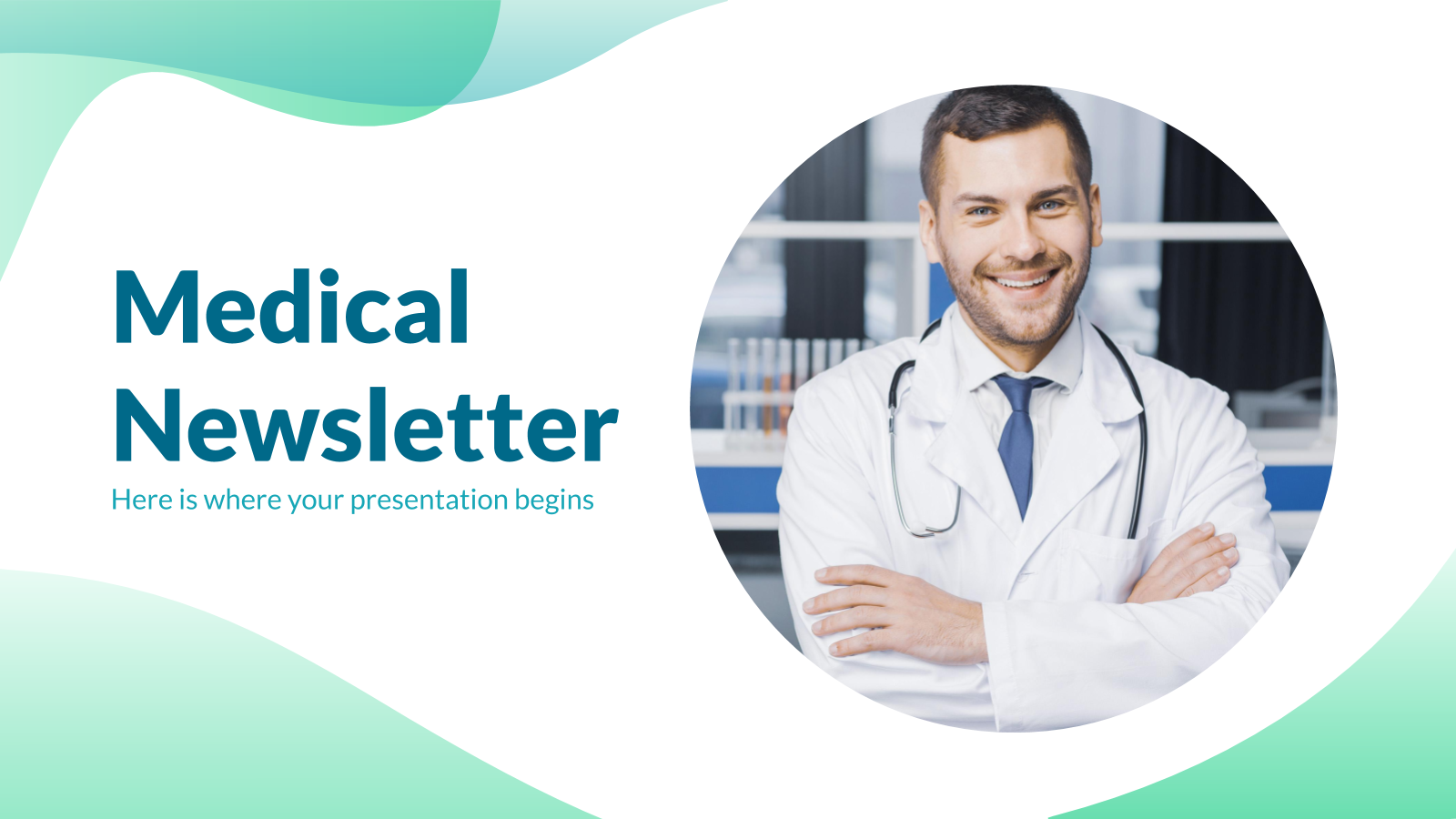 Medical Newsletter presentation template 